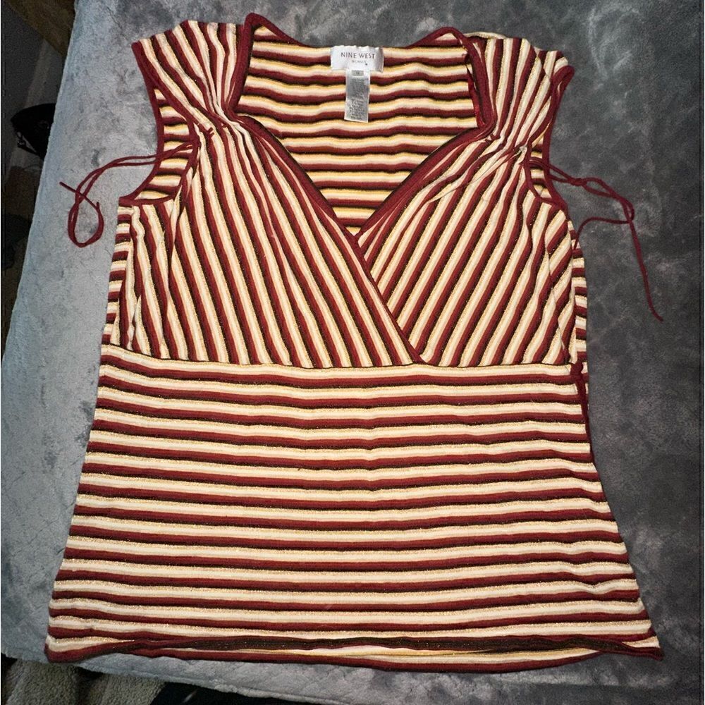 Nine West Cute Sleeveless Summer Top Size 1X